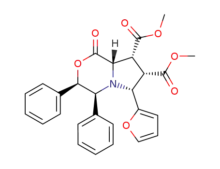 (2S,5R,6S,8R,9R)-5,6-diphenyl-7(R)-2'-furyl-8,9-dicarbomethoxy-1-aza-4-oxabicyclo<4.3.0>nonan-3-one