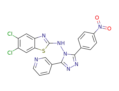 C<sub>20</sub>H<sub>11</sub>Cl<sub>2</sub>N<sub>7</sub>O<sub>2</sub>S