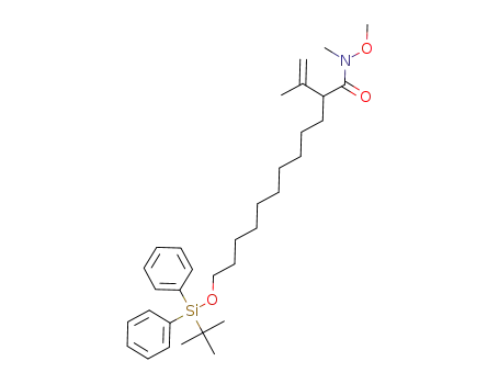12-(tert-butyldiphenylsilyloxy)-N-methoxy-N-methyl-2-(prop-1-en-2-yl)dodecanamide