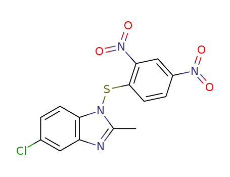 5-chloro-N-<(2,4-dinitrophenyl)thio>-2-methylbenzimidazole
