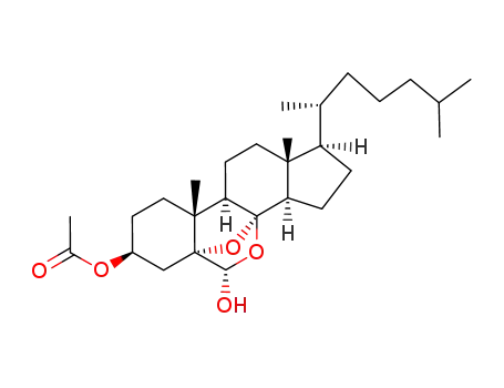 5,8-epoxy-7-oxa-5α,8α-cholestane-3β,6α-diol 3-acetate