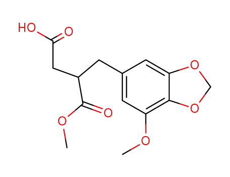 3-methoxycarbonyl-4-(3-methoxy-4,5-methylenedioxyphenyl)butanoic acid