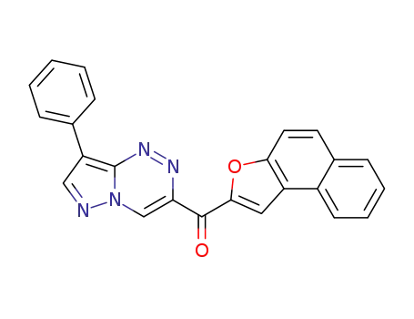 Molecular Structure of 1358909-72-4 ((naphtho[2,1-b]furan-2-yl)(8-phenylpyrazolo[5,1-c][1,2,4]triazin-3-yl)methanone)