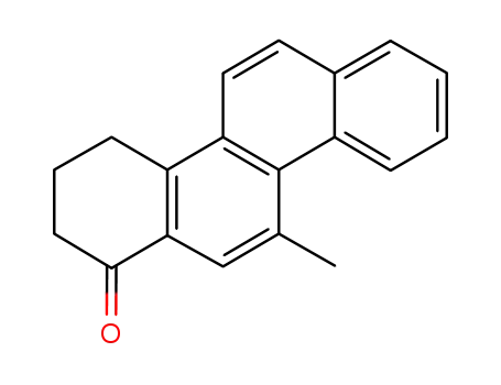 Molecular Structure of 27343-29-9 (11-METHYL-1,2,3,4-TETRAHYDROCHRYSEN-1-ONE)