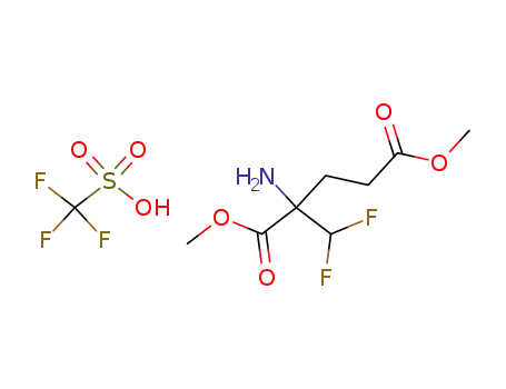 2-Amino-2-difluoromethyl-pentanedioic acid dimethyl ester; compound with trifluoro-methanesulfonic acid