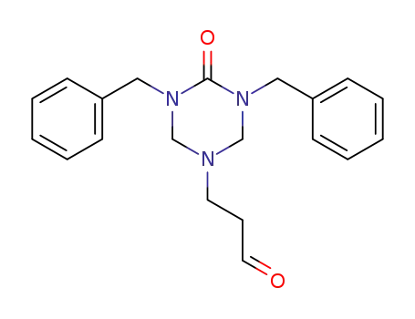 3-(1,3-dibenzylhexahydro-2-oxo-1,3,5-triazin-5-yl)propionaldehyde