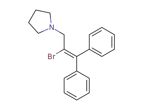 1-(2-bromo-3,3-diphenyl-2-propenyl)pyrrolidine
