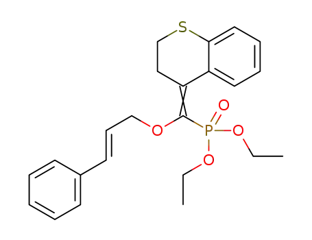 diethyl (E)-cinnamyloxy(thiochroman-4-ylidene)methylphosphonate