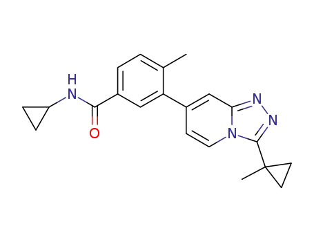 N-cyclopropyl-4-methyl-3-(3-(1-methylcyclopropyl)-[1,2,4]triazolo[4,3-a]pyridin-7-yl)benzamide