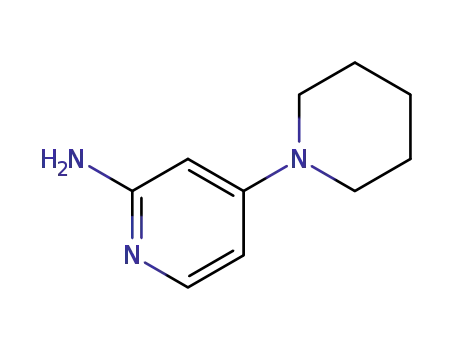 Molecular Structure of 52311-35-0 (4-Piperidin-1-ylpyridin-2-amine)