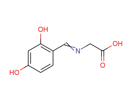 Molecular Structure of 141479-56-3 (Glycine, N-[(2,4-dihydroxyphenyl)methylene]-)