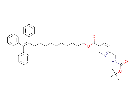 11,12,12-triphenyldodec-11-enyl 6'-(t-butoxycarbonylaminomethyl)nicotinate