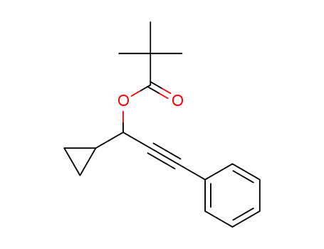 1-cyclopropyl-3-phenylprop-2-yn-1-yl pivalate