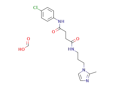 Molecular Structure of 1375737-13-5 (N<SUP>1</SUP>-(4-chlorophenyl)-N<SUP>4</SUP>-(3-(2-methyl-1H-imidazol-1-yl)propyl)succinamide formate)