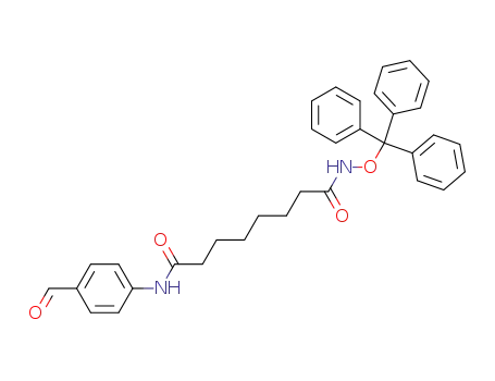 N-(4-formylphenyl)-N'-(trityloxy)octanediamide