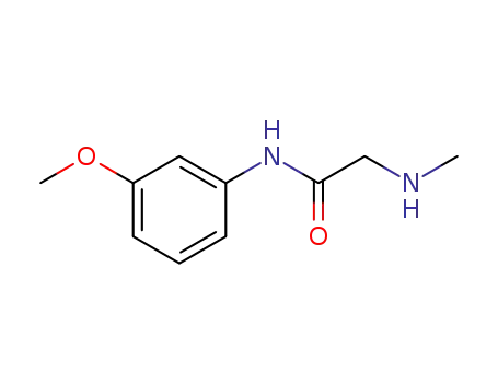 Molecular Structure of 901273-54-9 (N-(3-methoxyphenyl)-2-(methylamino)acetamide)