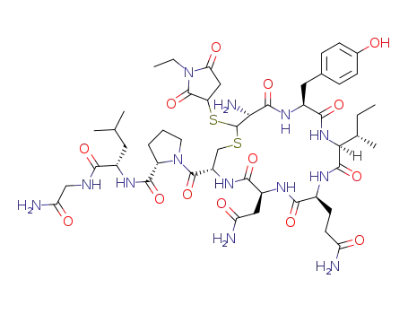 C<sub>49</sub>H<sub>73</sub>N<sub>13</sub>O<sub>14</sub>S<sub>2</sub>