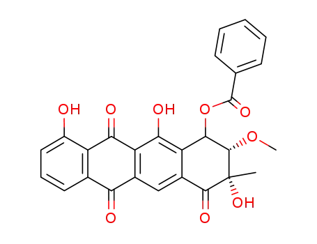 Benzoic acid (2S,3S)-3,10,12-trihydroxy-2-methoxy-3-methyl-4,6,11-trioxo-1,2,3,4,6,11-hexahydro-naphthacen-1-yl ester