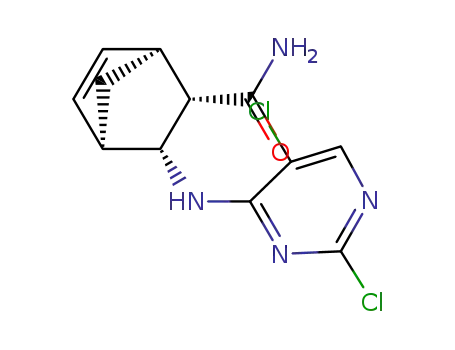 (1S,2S,3R,4R)-3-(2,5-dichloro-pyrimidin-4-ylamino)-bicyclo[2.2.1]hept-5-ene-2-carboxylic acid amide