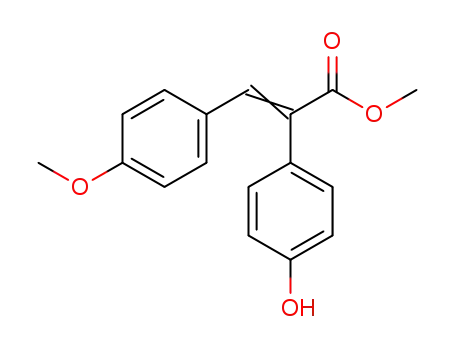 methyl 2-(4-hydroxyphenyl)-3-(4-methoxyphenyl)acrylate