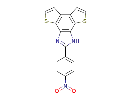 2-(4-nitrophenyl)-1H-dithieno[2',3':3,4;3'',2'':5,6]benzo[1,2-d]imidazole