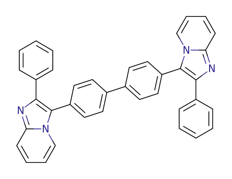 Molecular Structure of 849637-43-0 (Imidazo[1,2-a]pyridine, 3,3'-[1,1'-biphenyl]-4,4'-diylbis[2-phenyl-)