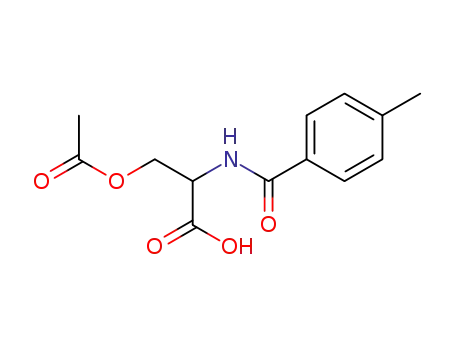 Molecular Structure of 1417065-45-2 (N-(p-methylbenzoyl)-O-acetylserine)