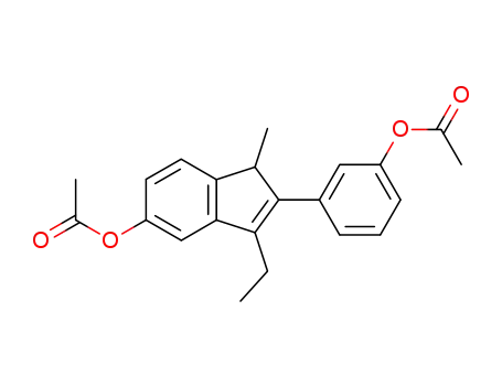 3-[5-(acetyloxy)-3-ethyl-1-methyl-1H-inden-2-yl]phenyl acetate