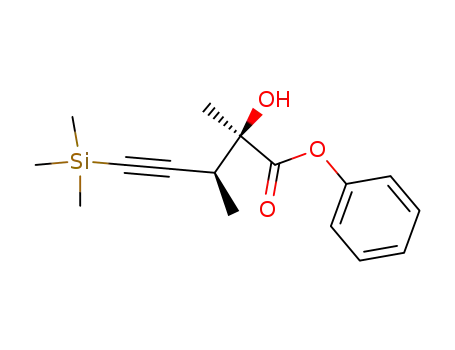 phenyl erythro-2,3-dimethyl-2-hydroxy-5-(trimethylsilyl)-4-pentynoate