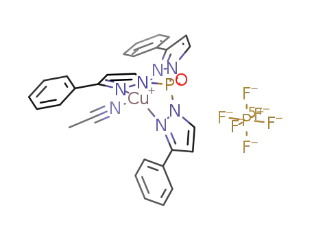 copper(I) acetonitrile tris(3-phenylpyrazolyl)phosphine oxide hexafluorophosphate