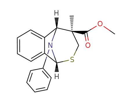(1R,8R,11S)-11-Methyl-12-phenyl-9-thia-12-aza-tricyclo[6.3.1.0<sup>2,7</sup>]dodeca-2,4,6-triene-11-carboxylic acid methyl ester