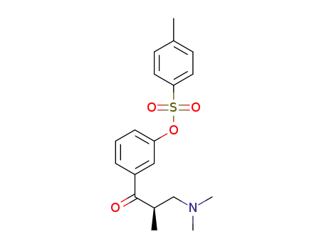 Molecular Structure of 1369205-96-8 ([2R]-toluene-4-sulfonic acid 3-(3-dimethylamino-2-methylpropionyl)phenyl ester)