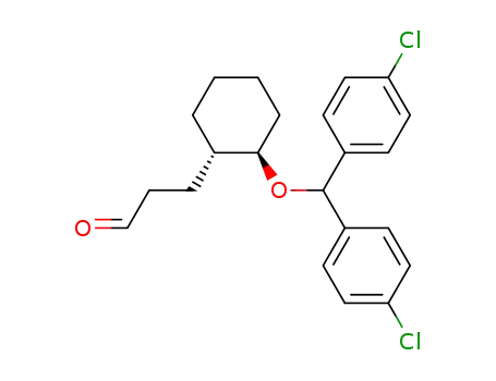 3-{(1S,2R)-2-[bis(4-chlorophenyl)methoxy]cyclohexyl}propanal