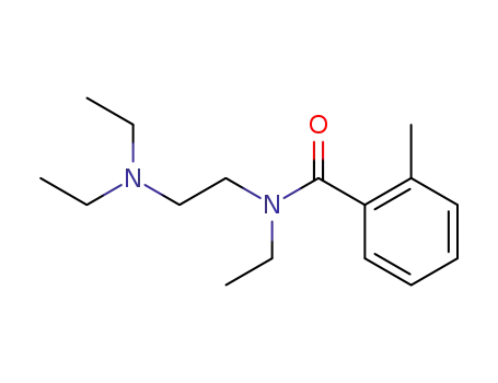 Molecular Structure of 103562-85-2 (o-methyl-N-<2-(diethylamino)ethyl>-N-ethylbenzamide)