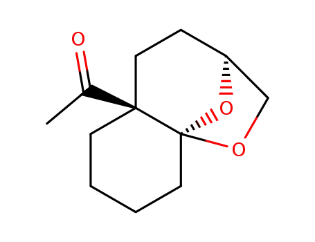 (-)-(1R,6R,9S)-6-acetyl-11,12-dioxatricyclo<7.2.1.0<sup>1,6</sup>>dodecane