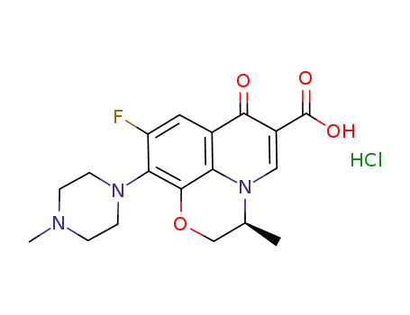 Molecular Structure of 118120-51-7 (Ofloxacin hydrochloride)