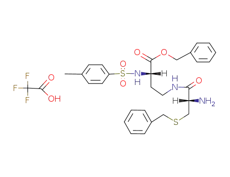 (S)-4-((S)-2-Amino-3-benzylsulfanyl-propionylamino)-2-(toluene-4-sulfonylamino)-butyric acid benzyl ester; compound with trifluoro-acetic acid
