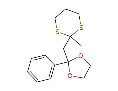 1,1-(ethylenedioxy)-1-phenyl-2-(2-methyl-1,3-dithian-2-yl)ethane