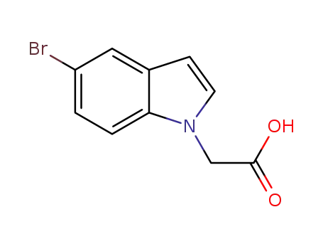 Molecular Structure of 937621-97-1 ((5-Bromo-1H-indol-1-yl)acetic acid)