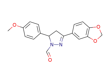 3-(benzo[d][1,3]dioxol-5-yl)-5-(4-methoxyphenyl)-4,5-dihydro-1H-pyrazole-1-carbaldehyde