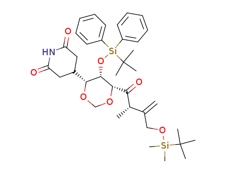 4-[(4R,5S,6R)-6-[(S)-3-(tert-Butyl-dimethyl-silanyloxymethyl)-2-methyl-but-3-enoyl]-5-(tert-butyl-diphenyl-silanyloxy)-[1,3]dioxan-4-yl]-piperidine-2,6-dione