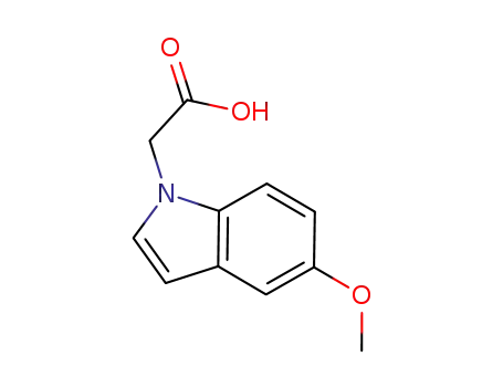 Molecular Structure of 885524-81-2 ((5-Methoxy-1H-indol-1-yl)acetic acid)