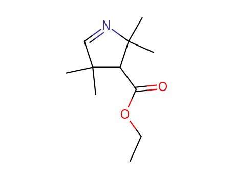 Molecular Structure of 113086-38-7 (2H-Pyrrole-3-carboxylic acid, 3,4-dihydro-2,2,4,4-tetramethyl-, ethyl
ester)