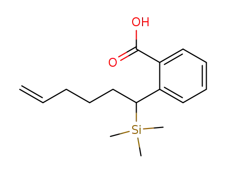 Molecular Structure of 144192-13-2 (2-(1-Trimethylsilanyl-hex-5-enyl)-benzoic acid)