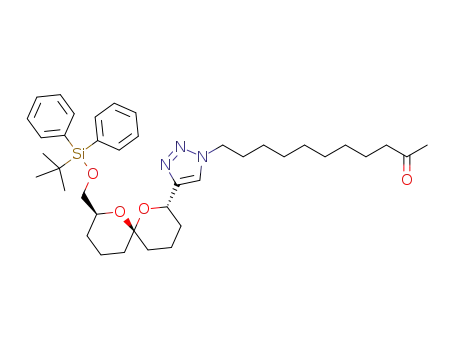 11-(4-(8-((tert-butyldiphenylsilyloxy)methyl)-1,7-dioxaspiro[5.5]undecan-2-yl)-1H-1,2,3-triazol-1-yl)undecan-2-one