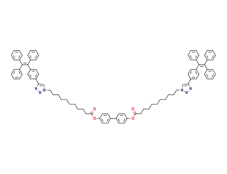 [1,1'-biphenyl]-4,4'-diyl bis(11-(4-(4-(1,2,2-triphenylvinyl)phenyl)-1H-1,2,3-triazol-1-yl)undecanoate)
