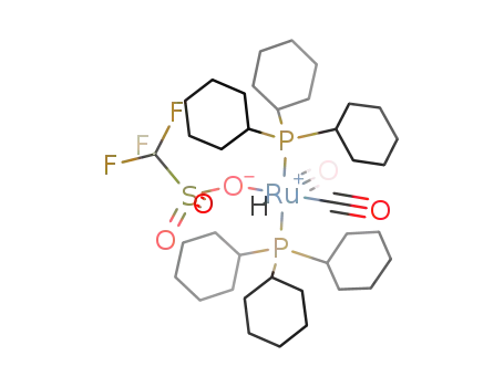 RuH(OSO<sub>2</sub>CF<sub>3</sub>)(CO)2(P(C<sub>6</sub>H<sub>11</sub>)3)2