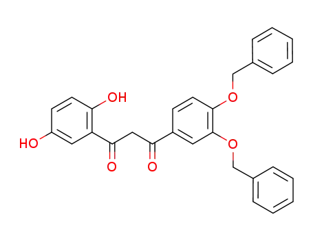 Molecular Structure of 883242-49-7 (1-(3,4-bis-benzyloxyphenyl)-3-(2,5-dihydroxyphenyl)propane-1,3-dione)