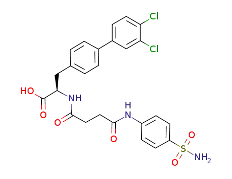 (R)-3-(3',4'-dichlorobiphenyl-4-yl)-2-(4-oxo-4-(4-sulfamoylphenylamino)butanamido)propanoic acid