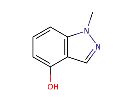 Molecular Structure of 144528-23-4 (1-Methyl-1H-indazol-4-ol)